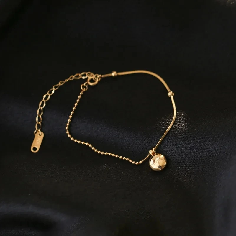 ball stainless steel anklet