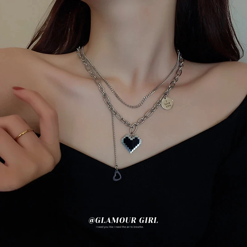 Korean heart necklace