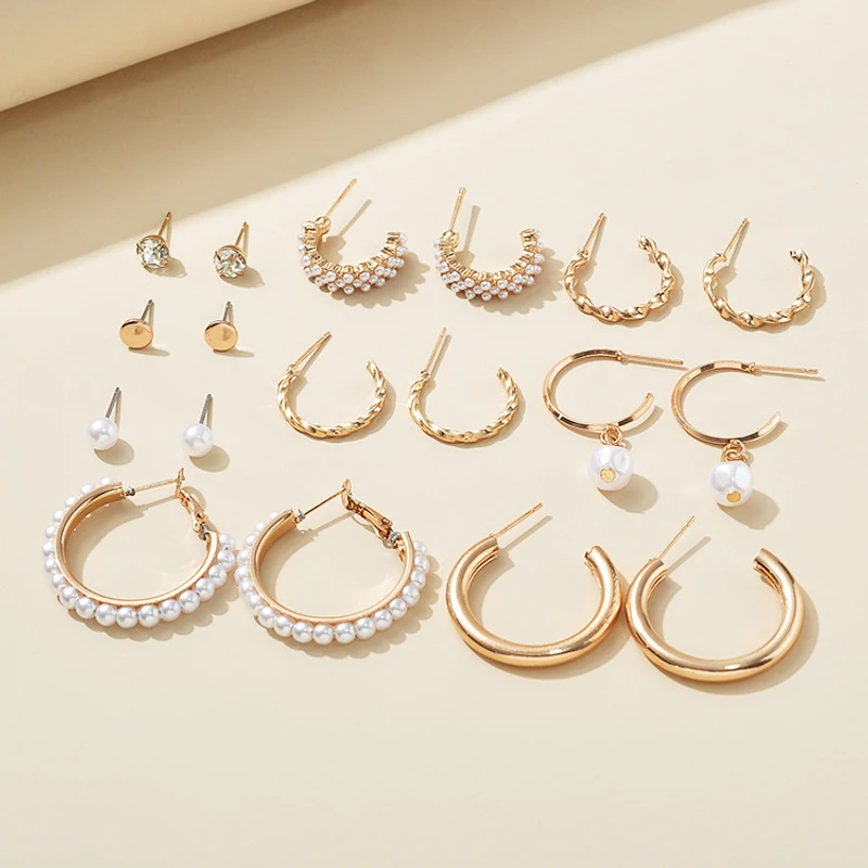 9 pairs earring set