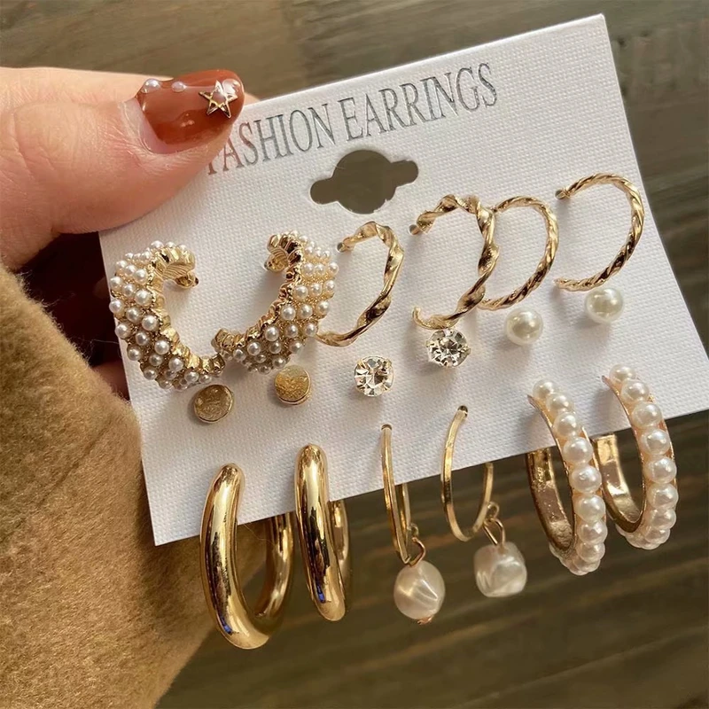 9 pairs earring set