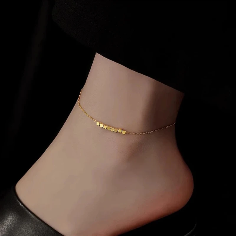 Korean stainless steel anklet