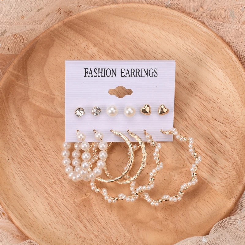 6 pairs earring set