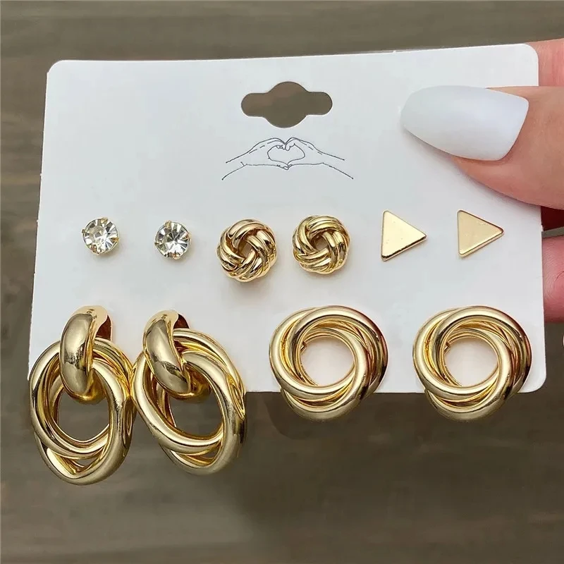 5 pairs earring set