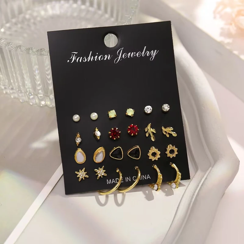 12 pairs earring set