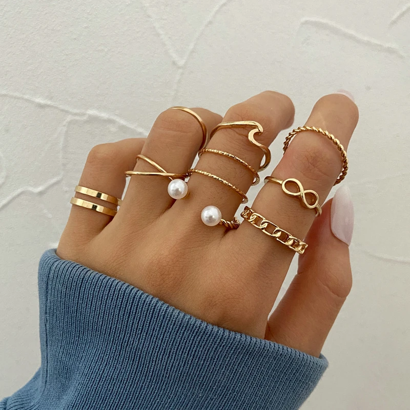 10 pcs ring set