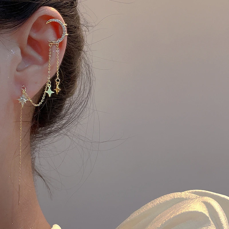 moon star cuff earring (1pc)