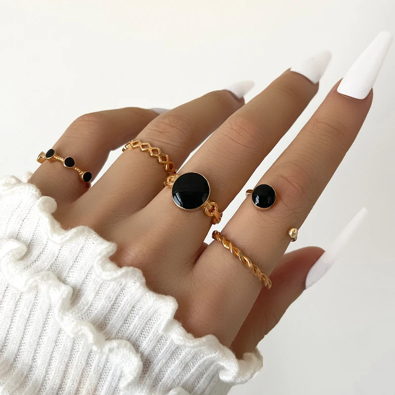 5 pcs ring set