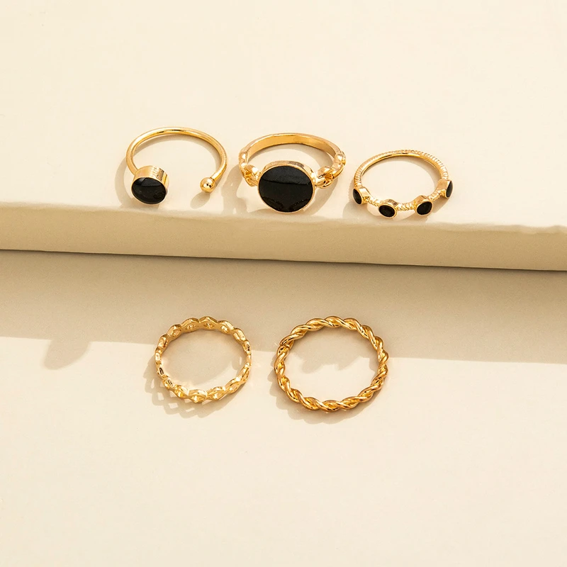 5 pcs ring set