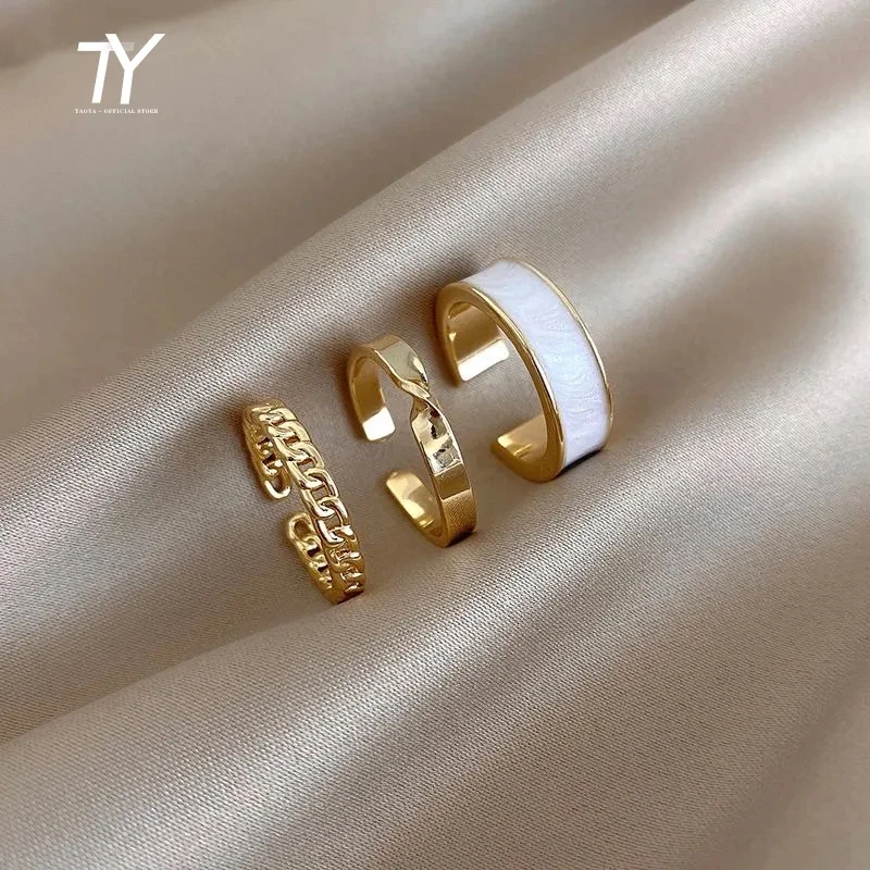 3 pcs adjustable ring set