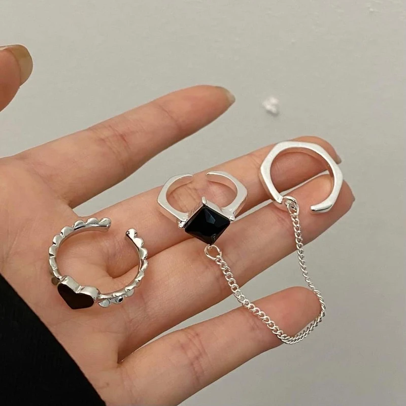 3 pcs ring set