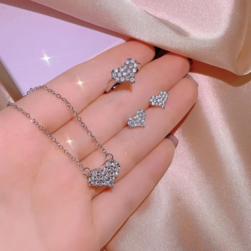 3 pcs necklace earring & ring