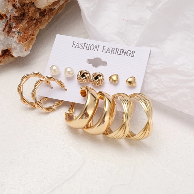 6 pairs earring set