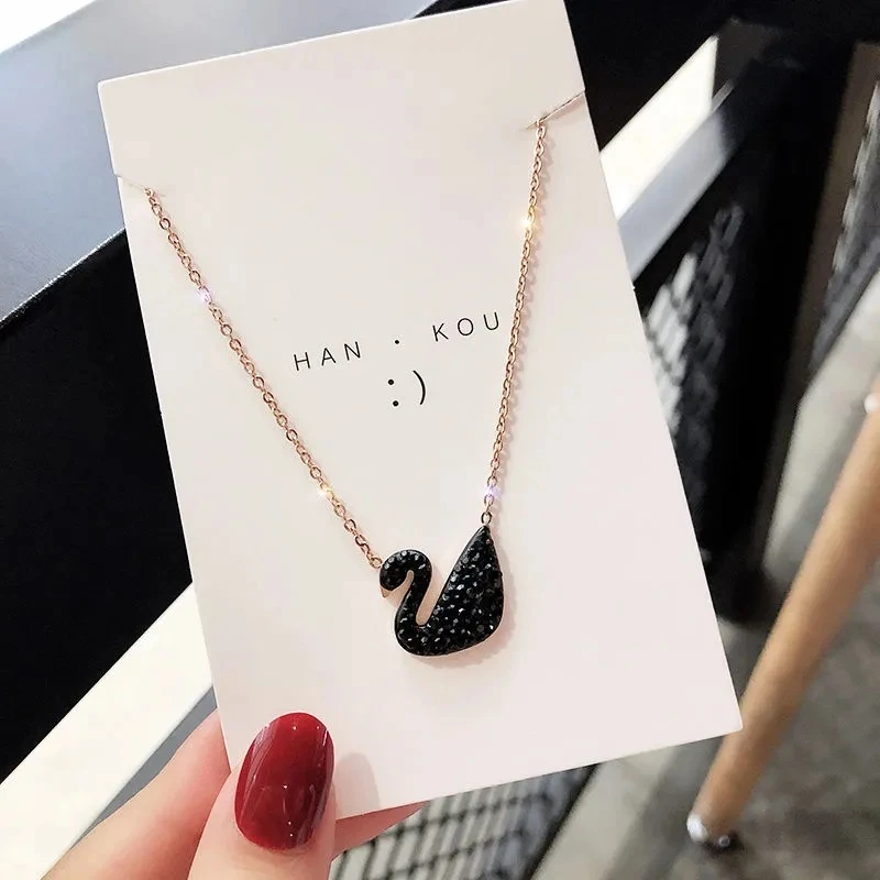 swan stainless steel necklace