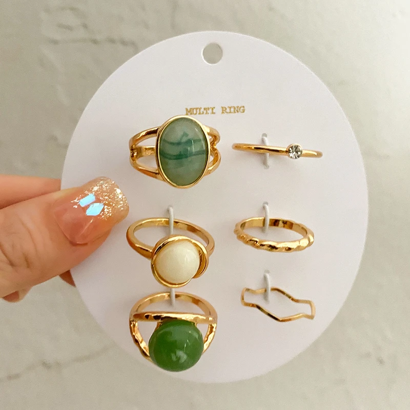 6 pcs ring set