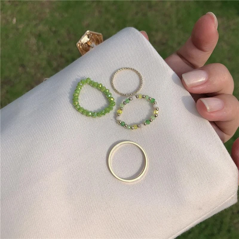 4 pcs ring set