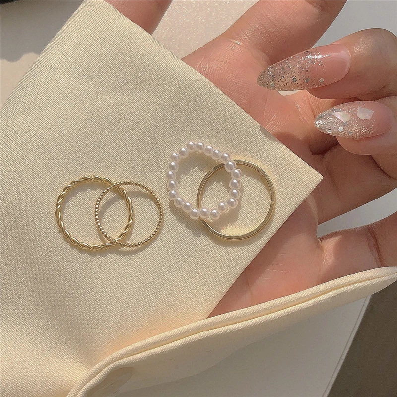 4 pcs ring set